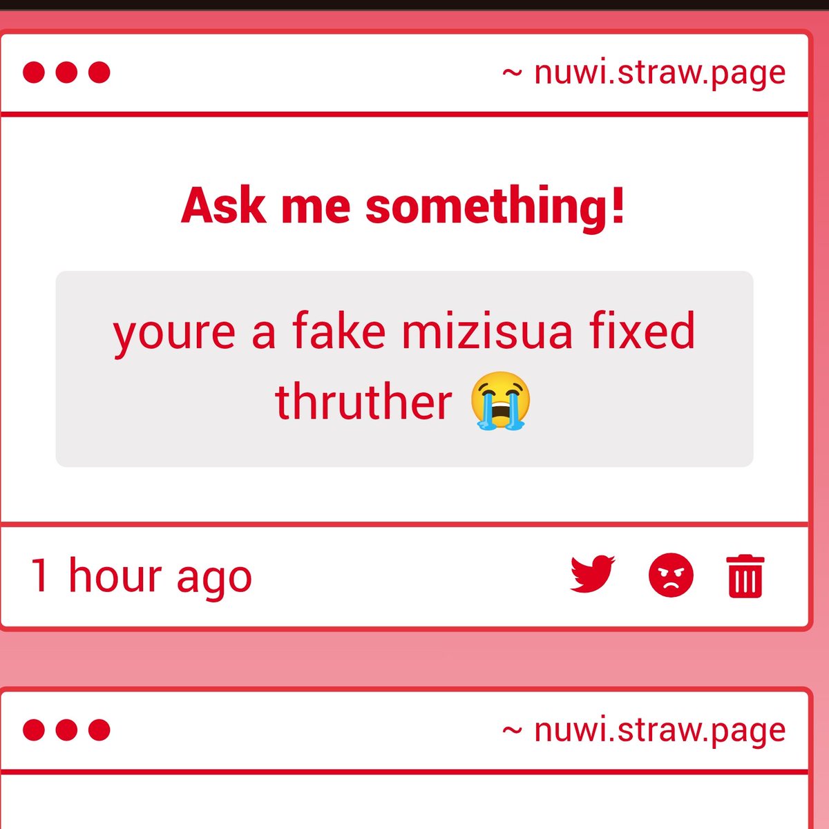 Ok. booo I guess I'm getting the fight i asked for.