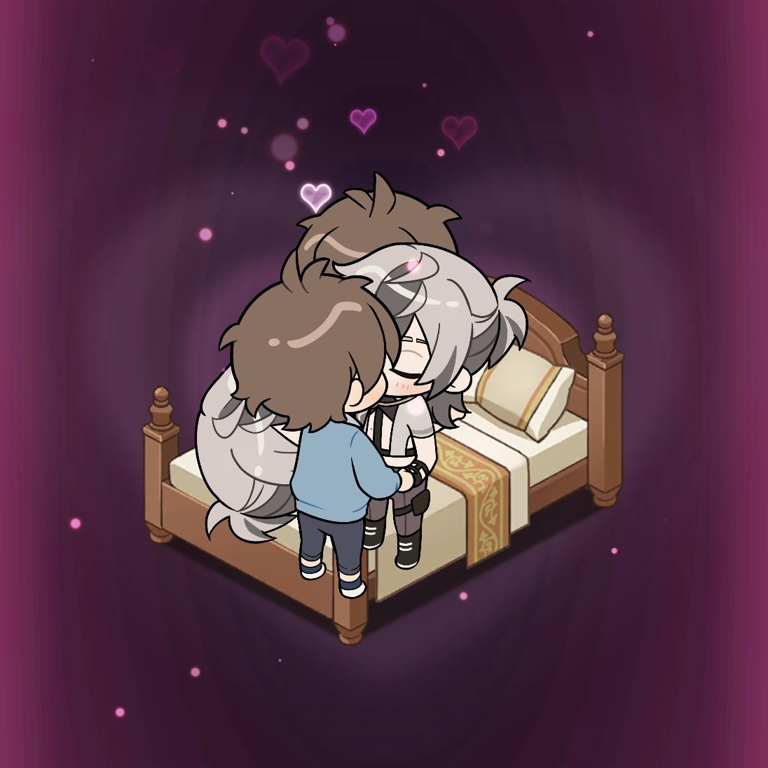 v8satou's tweet photo. ぬカニwww連打や即スキップもしてないのにこれは笑うwww私がキスばかりさせるから強制的にベッド使って1回分消費もされてたwww https://t.co/mBOrBOVrCD