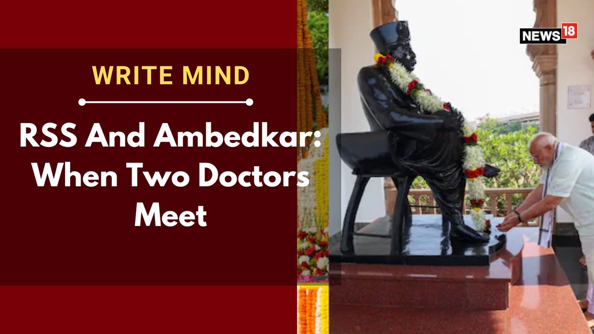 CNNnews18's tweet photo. #WriteMind | With one soul-stirring journey, PM Narendra Modi has lit a quiet lantern, blending Ambedkar’s azure dreams with the RSS’s saffron glow.
Writes: @iyuvrajpokharna | #RSS #AmbedkarJayanti #PMModi
https://t.co/hVepkDI5ef https://t.co/xHu6AHBIzV