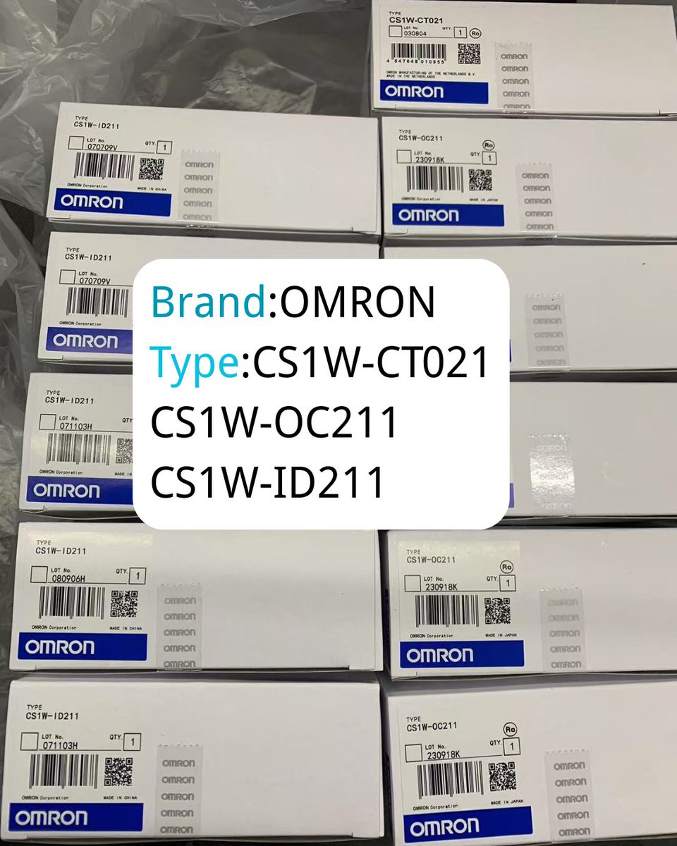 Ben_Automation6's tweet image. Is your factory production often downtime failure?
Here can help solve the downtime problem
Brand: Omron
Type: CS1W-CT021
CS1W-OC211
CS1W-ID211
CS1W-0D211
#omron #automationevolution #factoryautomation #Industry40