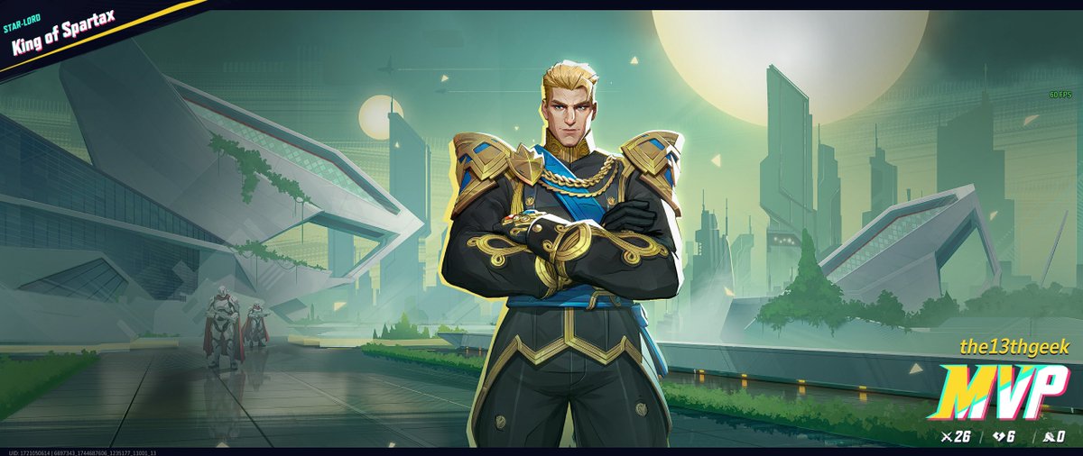 Got my first MVP with this skin. 😍
Pardon the Star-Lord spam guys! 😅  

#MarvelRivals