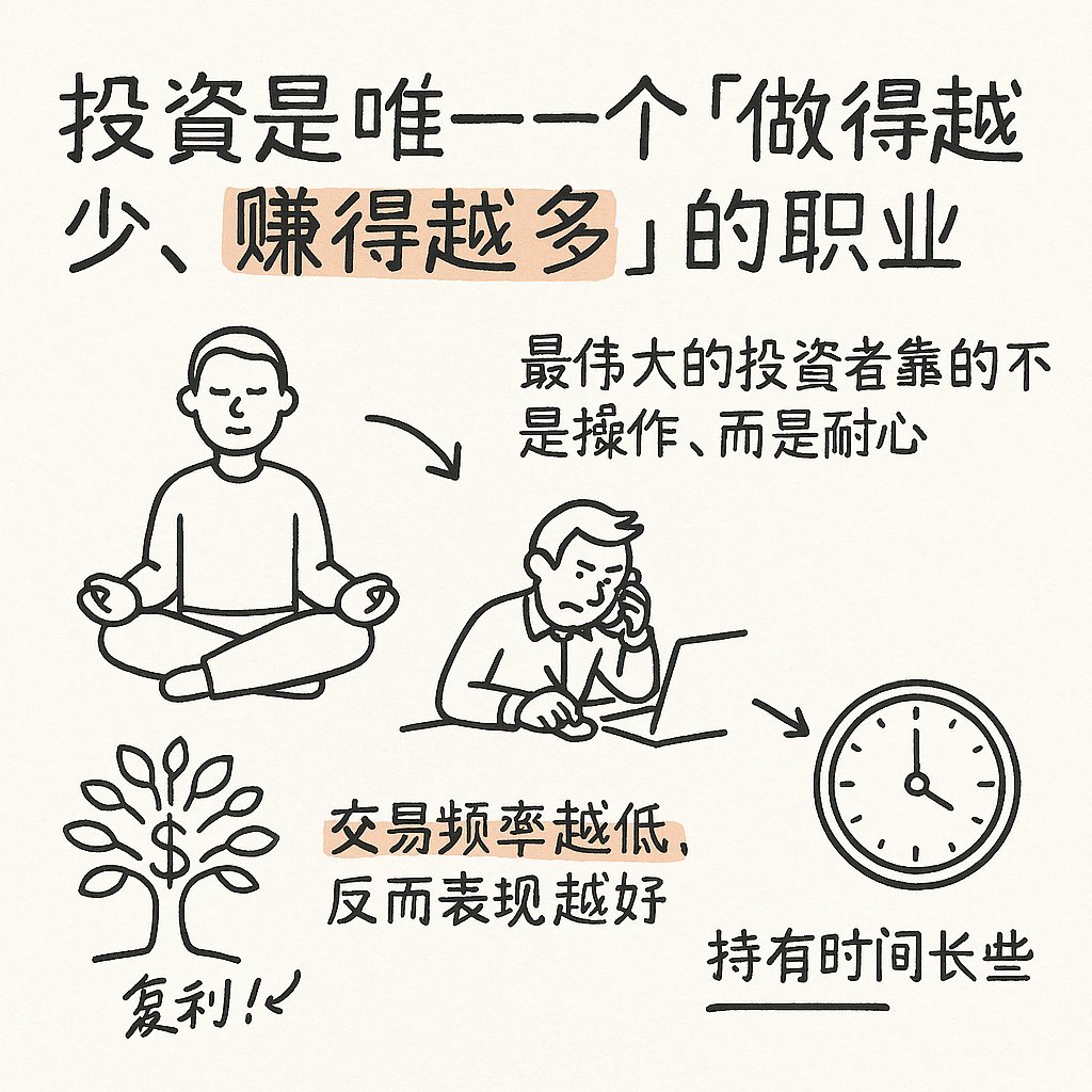 bitfish's tweet image. 投资是唯一一个“做得越少，赚得越多” 的职业