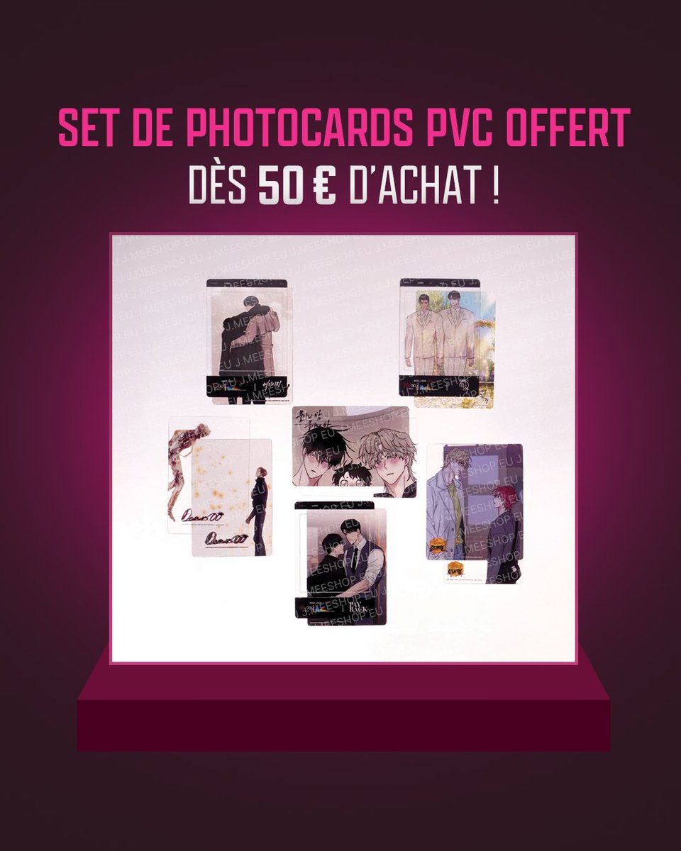 lezhin_fr's tweet photo. 🎁 Goodies exclusifs BomCinemaTown 🎉
💌 50€ → photocards PVC (aléa)
💌 100€ → film mark + photocards
🍿 Popcorn gratos pour tous !
📍 25–27 avril @ J.MEESHOP EU Paris
#BomCinemaTown #JMEESHOP #goodiesofferts #événementBL #popupstoreparis #cadeauxexclusifs https://t.co/FCcTZsi1B7
