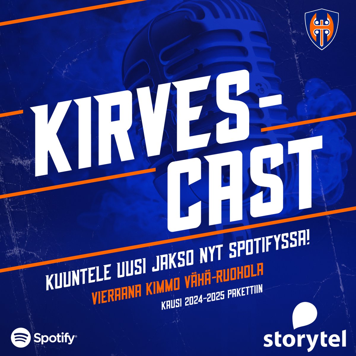 Kuuntele Kirvescastin uusi jakso nyt Spotifyssa: Kausi 2024–2025 pakettiin – vieraana Kimmo Vähä-Ruohola 🎙️

Ota Kirvescast – Tapparan oma podcast seurantaan: spoti.fi/34p8g53 🎧

Mainos: Uusille Storytel-tilaajille 30 pvä ilmainen kokeilu: storytel.com/fi/c/tappara