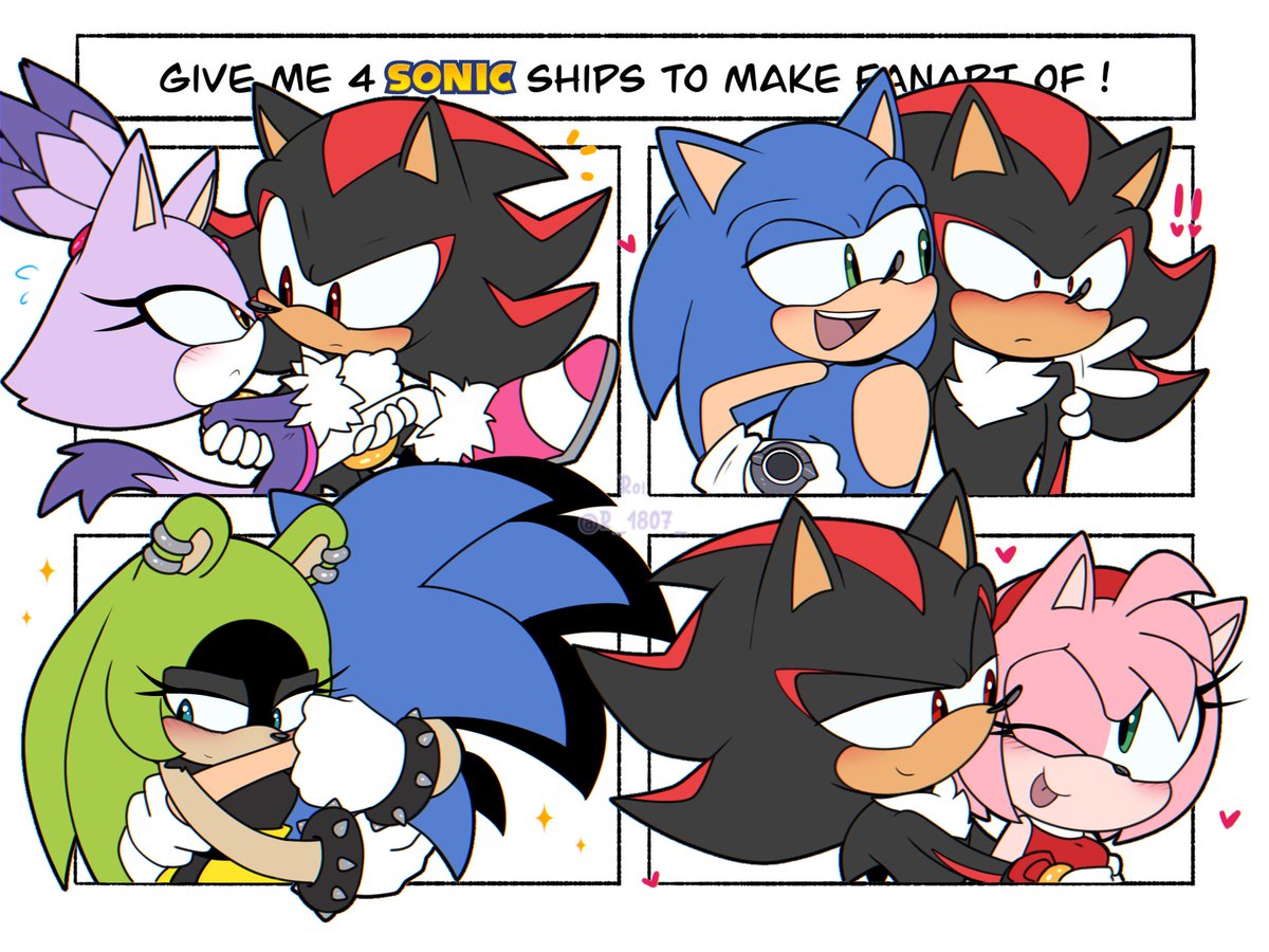 R_1807_'s tweet photo. Cuties 💐 (Pt. 5) ✨
[Una más y termino 😩👌🏼]
•

•
#Shadaze #Sonadow #Sonurge #Shadamy 💖 https://t.co/bUqwEtxCNr