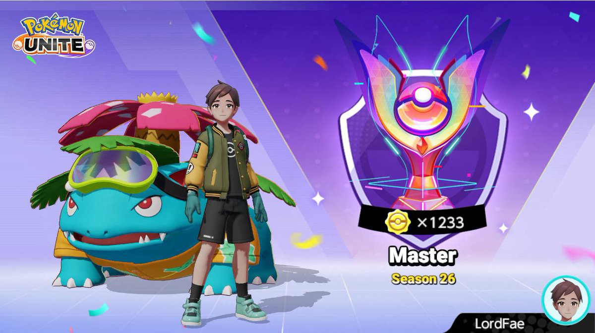 HealthAlfredo's tweet photo. #Pokémon #PokémonUNITE #Venusaur #MasterRank https://t.co/VoPgyuQjDC