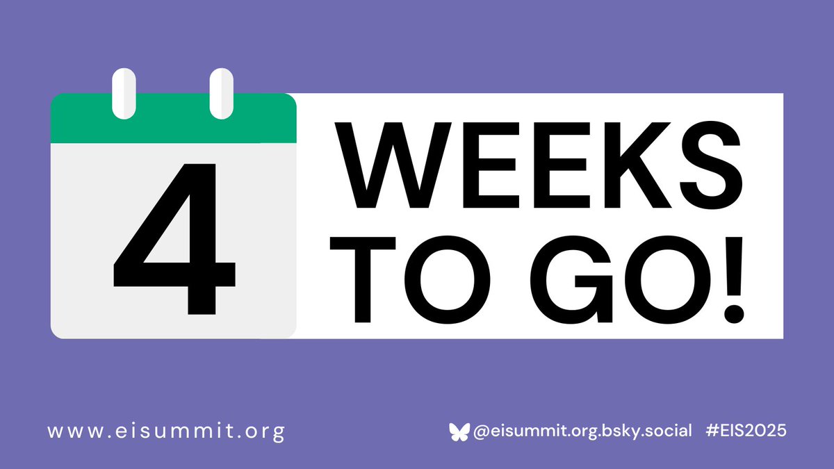 Don't miss out on showcasing your work in the Summit program this year! Only 4 weeks to go until abstracts close (18 May).   See more details eisummit.org #EIS2025 #ImpSci #EvidenceSynthesis
