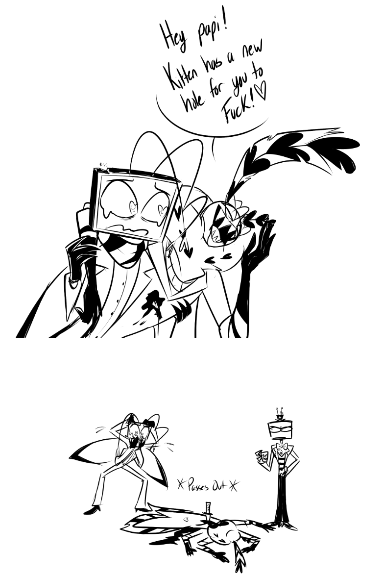 last one i swear

#HazbinHotel #HazbinHotelVax #Vax #HazbinHotelValentino #HazbinHotelVox #Staticmoth #Voxval