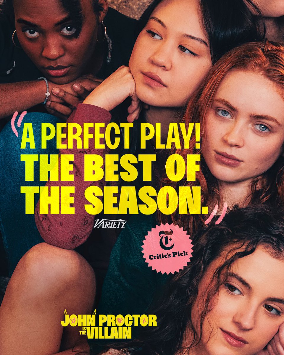 JOHN PROCTOR IS THE VILLAIN is open on broadway (and a nyt critic’s pick xo)