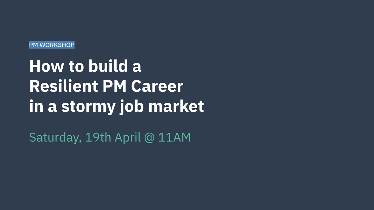 We're doing it again!

🚨 Building a Resilient PM Career in a Stormy Job Market

Last time had PMs &amp; SPMs from Flipkart, PhonePe, EA, Udaan, 1Mg, Jiva.

🎀 Close knit (20 people max)
📅 Saturday 11AM (on Zoom)
🎟️ DM me if you want in

Reactions from the last sesh below👇👇👇
