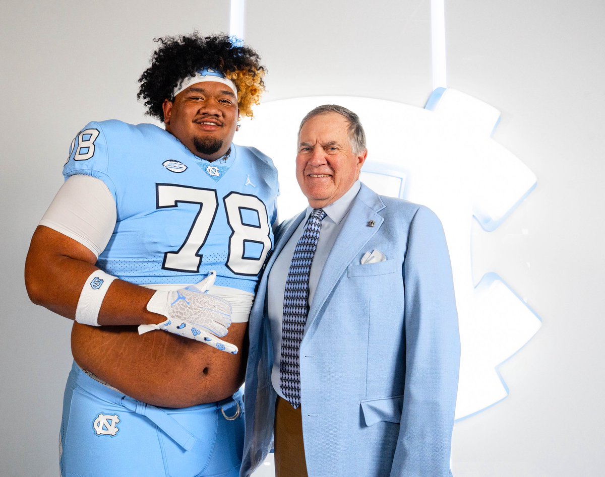 Had a great time at the University of North Carolina! Thank you to everyone who was apart of making this happen and making my family and I feel apart of the family! <a href="/UNCFootball/">Carolina Football</a> <a href="/GregBiggins/">Greg Biggins</a> <a href="/adamgorney/">Adam Gorney</a> <a href="/BlairAngulo/">Blair Angulo</a> <a href="/tarheel0509/">The Belichick Effect 🥶</a> <a href="/Belichick_B/">Bill Belichick</a> <a href="/HeelIllustrated/">Tar Heel Illustrated</a>