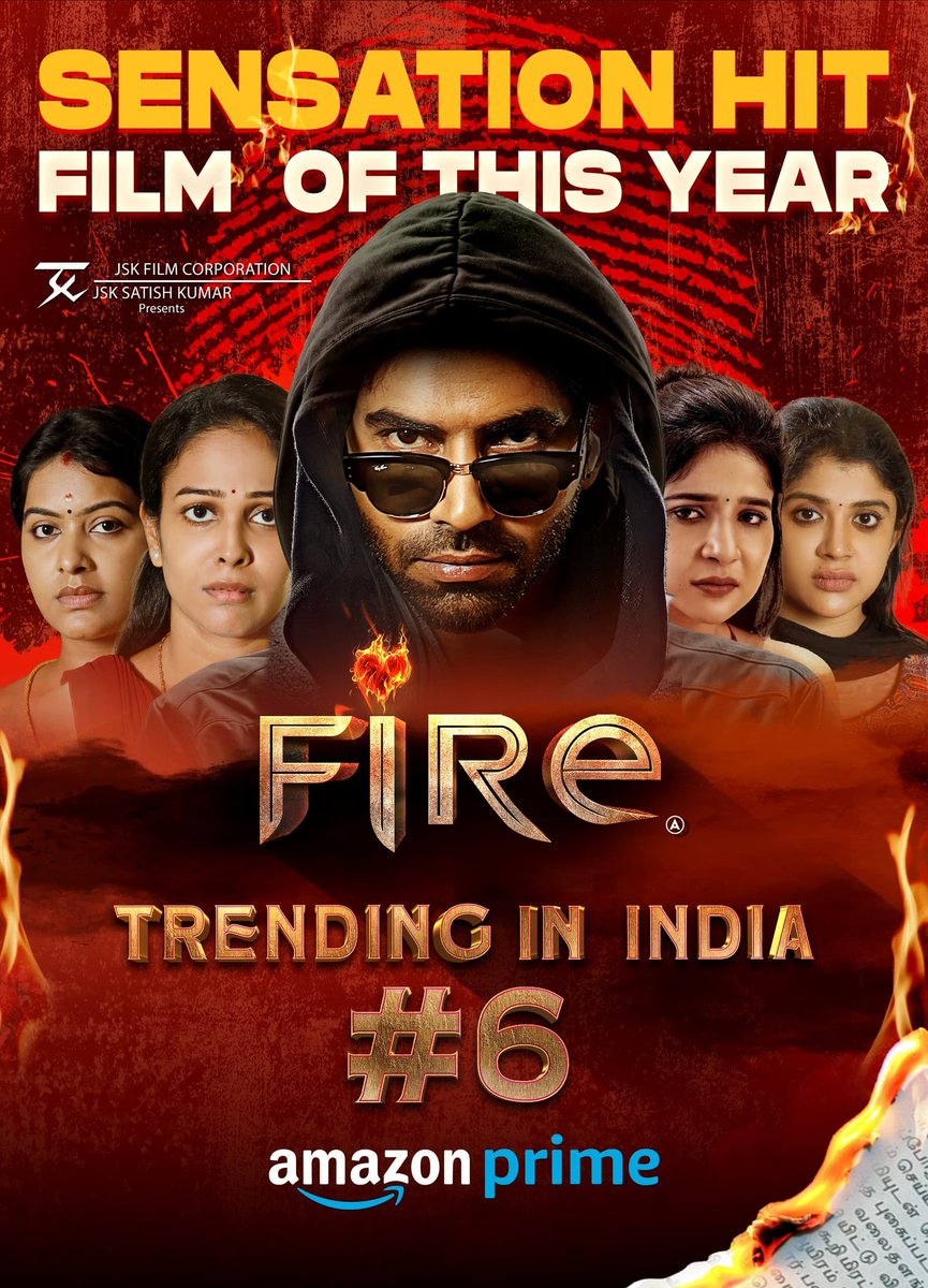 itsVk (@my_nameisvk) on Twitter photo Fire Now trending in India’s Top 10 on <a href="/PrimeVideoIN/">prime video IN</a> & <a href="/Tentkotta/">Tentkotta</a> ▶️ Don’t miss the thrill! 🎬🚨
<a href="/JSKfilmcorp/">JSK Satishkumar</a> @Officialbalaji <a href="/IamChandini_12/">Chandini Tamilarasan</a> @Rachitha <a href="/ssakshiagarwal/">Sakshi Agarwal</a> <a href="/varusath2003/">Varun</a>
#Tentkotta #TentkottaOTT
#Fireontentkotta #FireMovie Fire Now trending in India’s Top 10 on <a href="/PrimeVideoIN/">prime video IN</a> & <a href="/Tentkotta/">Tentkotta</a> ▶️ Don’t miss the thrill! 🎬🚨
<a href="/JSKfilmcorp/">JSK Satishkumar</a> @Officialbalaji <a href="/IamChandini_12/">Chandini Tamilarasan</a> @Rachitha <a href="/ssakshiagarwal/">Sakshi Agarwal</a> <a href="/varusath2003/">Varun</a>
#Tentkotta #TentkottaOTT
#Fireontentkotta #FireMovie