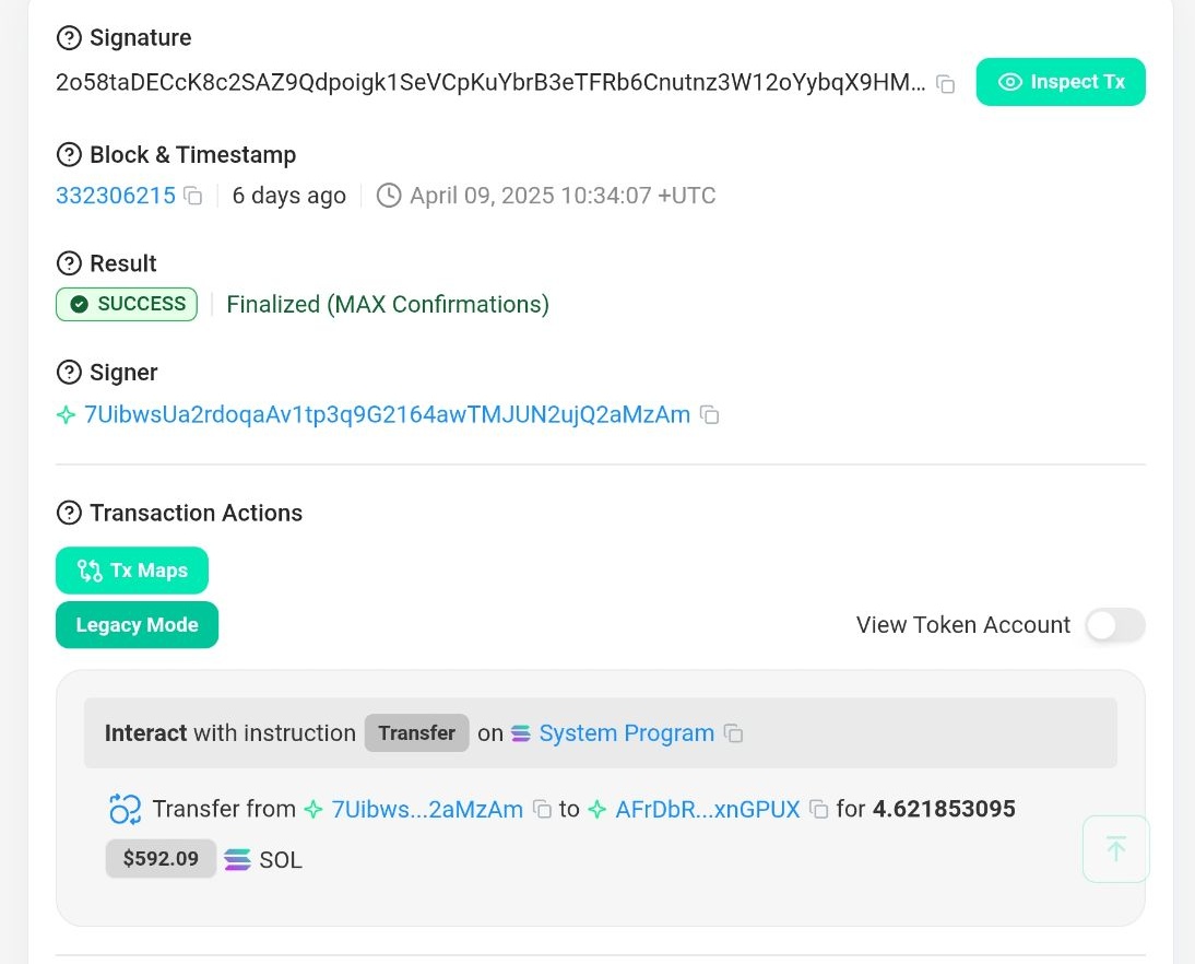Pipstune's tweet photo. Bought this $NEO brother of $SOLEY , maybe someone CTO this token Same dev with Soley, because dev Soley tf more sol to dev $NEO $20k mcap #dyor @SoleyOnSol

TX hash  : 

https://t.co/OLCP7b2JOR

CA : BBeJAYoXjvb6YXASg1LsyrMcSK1jTU3Q8CkGxJVgpump

https://t.co/0Uly6IaCPs https://t.co/oajamepXhc