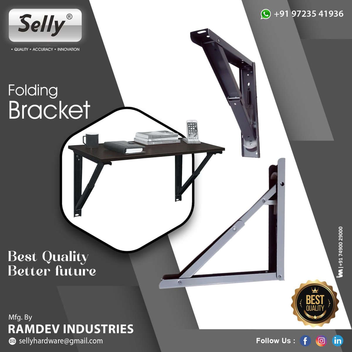 ibais_hardware's tweet image. RAMDEV INDUSTRIES (RAJKOT)

For enquiry via WhatsApp click:
ibais.biz/9723541936

Mr. Rineshbhai Patel - 97235 41936
#foldingbracket #tablebracket #hardware #dining #foldingtablebracket #hardwareaccessories #hardwareb2bplatform
.
@ibais_hardware