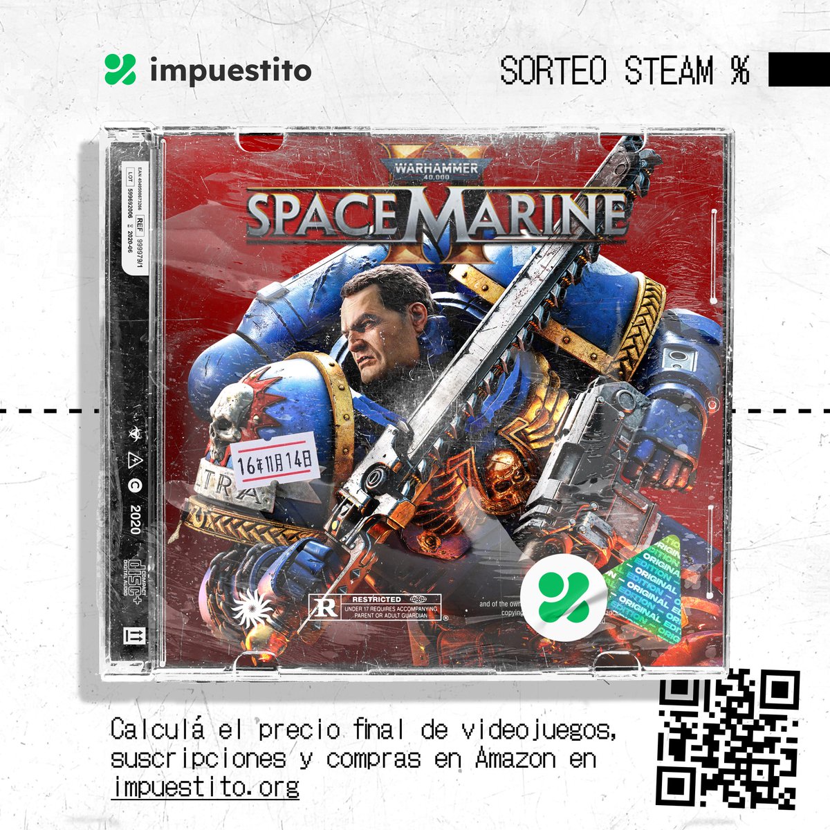 🚨 SORTEO Steam 🚨

Participá por Warhammer 40K Space Marine II

💬 Comentá POR QUÉ lo querees ganar
💬 Poné tu usuario de Steam
🐦 Seguime en X + repostre 🔄

Se sortea cuando haya muchos comentarios y que se yo loko, es esta semana! GO GO GO! Se vienen sorteos bien piolas 👇😎