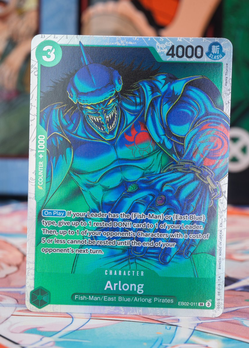 OPCG EXTRA BOOSTER -Anime 25th Collection- [EB-02] CARD REVEALS: Reveals  continue! Check out these 2 new cards! Green-Purple Leader EB02-010  Monkey.D.Luffy Green Character EB02-011 Arlong Release Date: May 9 Details:  https://t.co/YHwQwU0tnI #ONEPIECE #