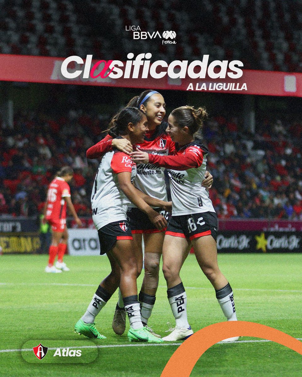 Rojinegras en la Fase Final. ❤️‍🔥

💪🏼 <a href="/AtlasFCFemenil/">Atlas FC Femenil</a> regresa a disputar una 🎟️ liguilla en la competencia para este CL2025.

#SomosDesafiantes⚡️