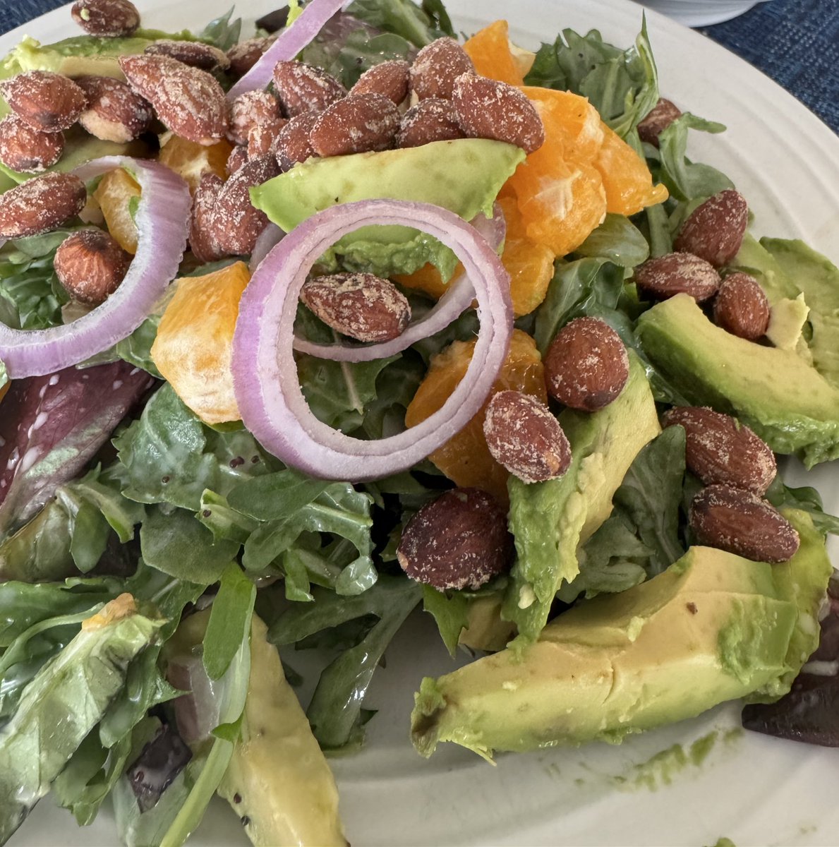 plantbasedjan's tweet photo. Smoked almond and orange salad.  With lots of zest. 🧡🍊 https://t.co/oSCOBTA0Lu