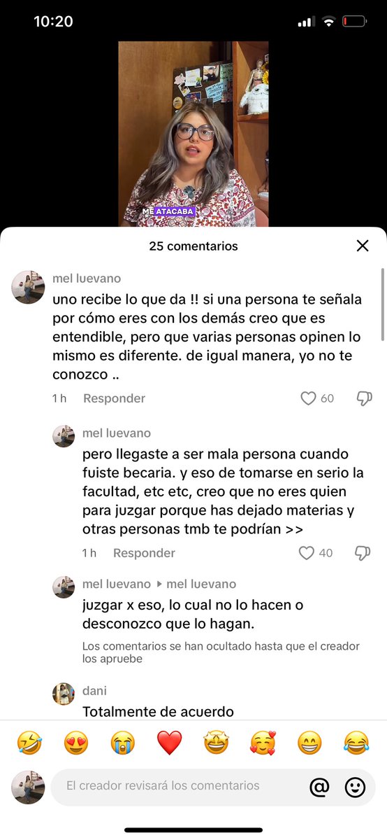alguien se expuso a una réplica y no le gusto que le dijeran sus verdades (?)
