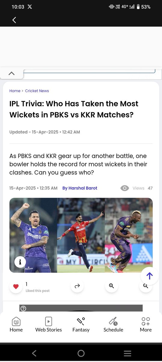 ImDharam1210's tweet photo. @JioNews @thecricketgully Sunil Narine 
Location : Ahmedabad 

#IPLcontestwithJioNews 

#IPL2025 #IPLwithJioNews
#GameOn #CricketKeDeewane #JioCricketContest #WinWithJio
#Cricket #IPL #Quiz #WinBig #Campa #SpinnersportsDrink #CricketGully

@patelshlok67 @Priti_Rathod1 @iamSalman_7 https://t.co/tPYF0sU4lB