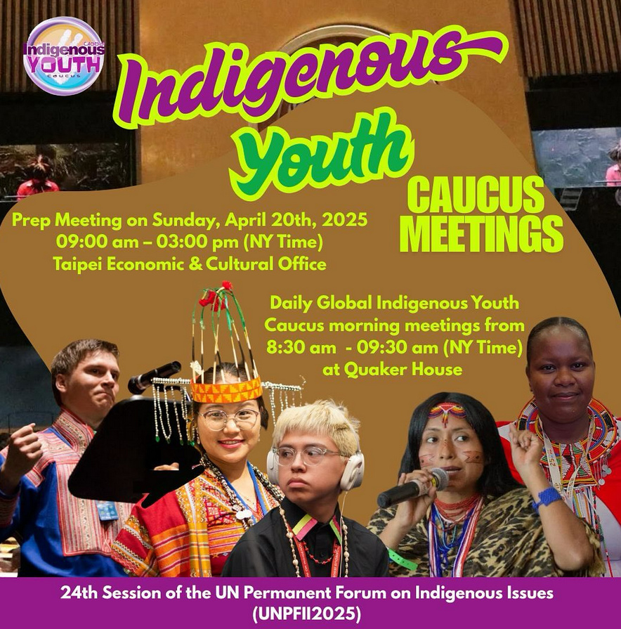 Docip_en's tweet photo. Are you going to take part in one of the Indigenous Peoples' preparatory meetings for the Permanent Forum on Indigenous Issues #UNPFII?
Please take a few minutes and register here: https://t.co/AA6auqPjy3 to help us organizing the meetings.
Thank you!
#giyc #gipc #giwc https://t.co/pXI2rAKWWW