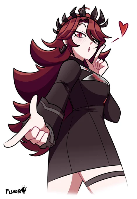[#JurasickArt] realized I never posted this by itself, here's the drawing of Juralyn I did for the EDS postcards last February! 