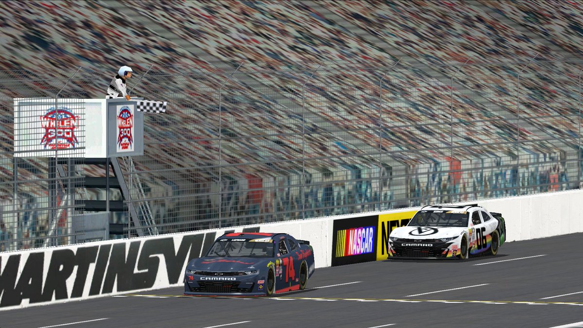 SCR_NR2003's tweet photo. Dunn LaPradd takes a debut victory for the Scuderia at @NerscarNR2003 Martinsville! 

Nico Servidio places 11th on the road while Santiago Florez holds strong in the top 6 of the Drivers' Championship!
#essereSCR💙 https://t.co/JMw9E5jbPO
