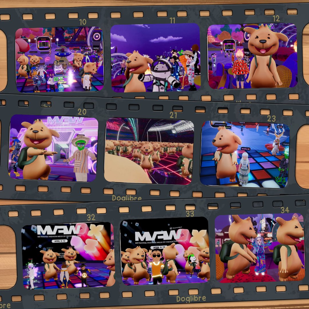 MyDogLibre's tweet photo. Huge thanks to everyone who joined our #WalkTheWoof event during #MVFW25 by @decentraland 🐾

We’re thrilled to welcome all the stylish pups (and their humans) to the ever-growing DOGL Pack. *woof*

Here’s a few snippets from the community 👇 https://t.co/I5aB6XaOyC