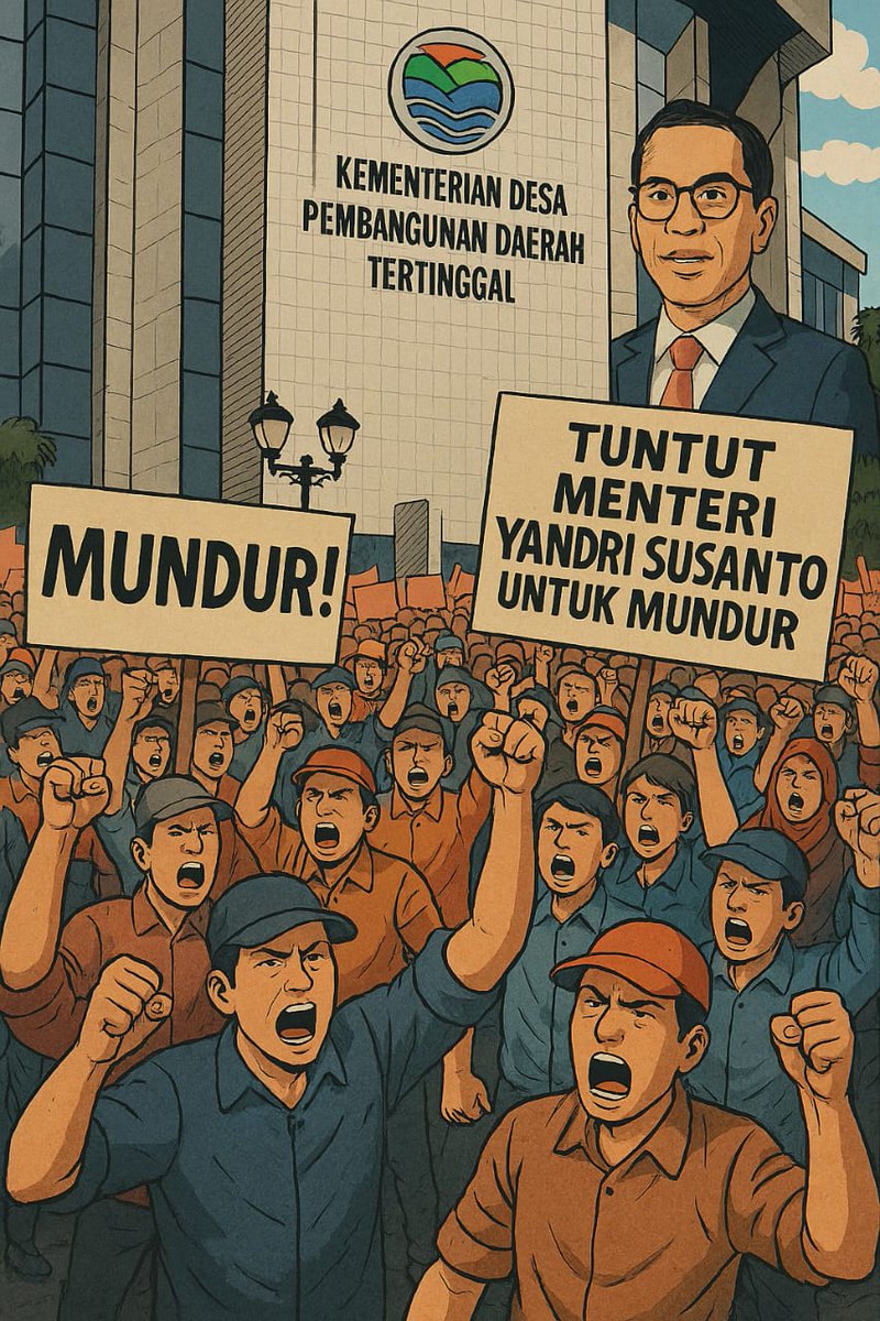 Di duga Ada penekanan dan intervensi kewenangan di kemendes  PHK 1.040 pendamping desa melalui paksaan.pak Yandri hanya bisa omon omon dan cawe cawe...
#PendampingDesaMenuntutKeadilan 
<a href="/prabowo/">Prabowo Subianto</a> 
<a href="/gibran_tweet/">Gibran Rakabuming</a> 
<a href="/cakimiNOW/">A Muhaimin Iskandar</a> 
<a href="/YandriSusanto/">Yandri Susanto</a> 
<a href="/NursaidM/">Nursaid Mustafa</a>
<a href="/KPK_RI/">KPK</a>