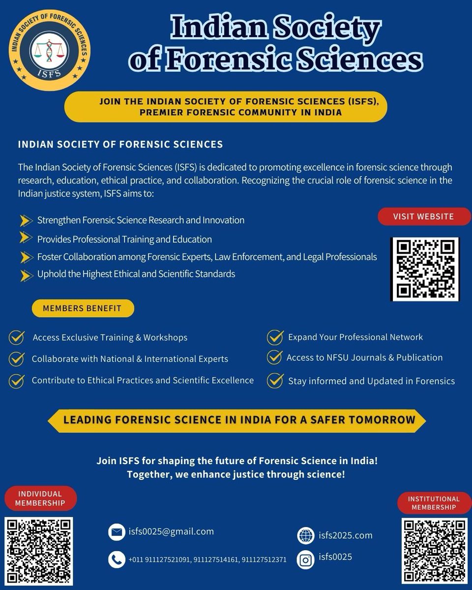 NFSU_Delhi's tweet photo. Indian Society of Forensic Science (ISFS) officially launched by Smt. Hema Malini ji on April 13, 2025 during the All India Forensic Science Summit #ISFS #ForensicScience #VigyanBhawan #AllIndiaForensicSummit #ForensicExperts #ResearchCommunity #ForensicIndia #KnowledgeSharing https://t.co/8Jzdb3CkqY