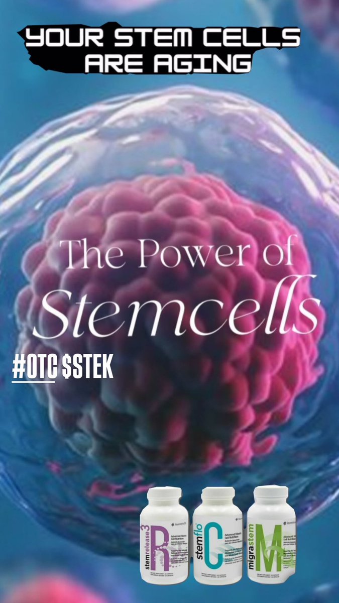 stemtech's tweet image. #OTCMarkets $STEK #OTC 
Leader in #Longevity and #antiaging 
Make our #RCM product your everything #Biohacking partner.  #Stemcells