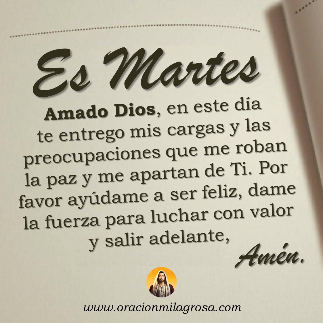 Oración para hoy martes 15 de abril 👉 youtu.be/VTTjEnh1NVk ✨