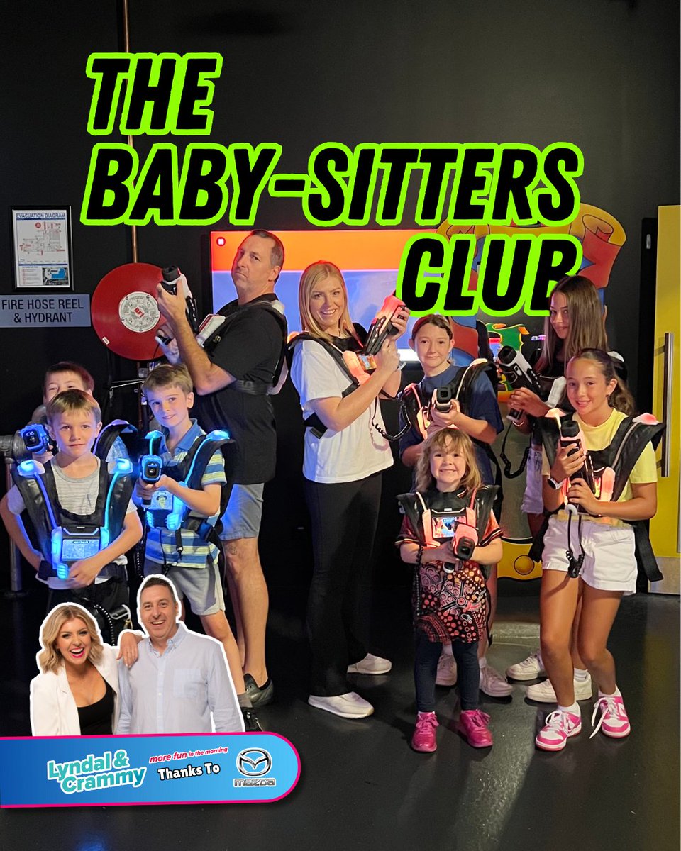 965Wave's tweet image. Today’s activity was Laser Tag, and Lyndal &amp;amp; Crammy weren’t holding back when it came to bringing the fun in their action-packed Baby-Sitters Club!

Tune in at 8:30am each day this week to WIN!! 
 wavefm.com.au/win/lyndal-cra…
*
#wavefm #lyndalandcrammy #babysitterclub #lasertag