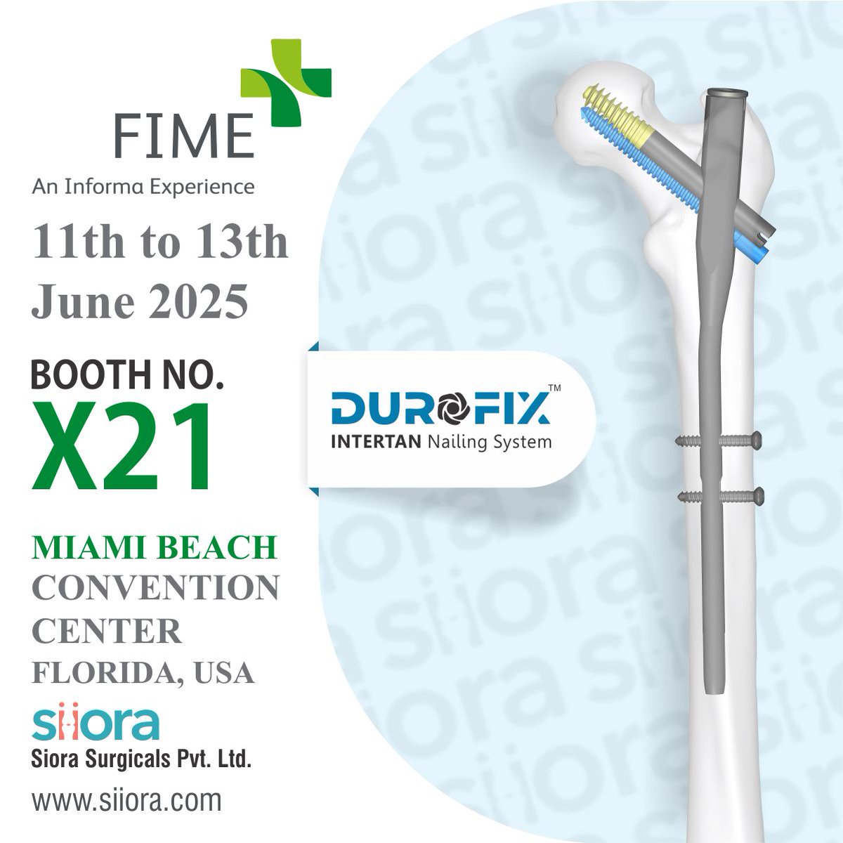 siorasurgicals's tweet image. The 35th edition of the biggest medical trade show in America, FIME Show, will take place from 11 to 13 June 2025, at the beautiful Miami Beach Convention Centre. siiora.com/fime-show/
#FIMEShow #FIMEShow2025 #FIMEMiami2025 #FloridaMedicalExpo @whxmiami @siorasurgicals