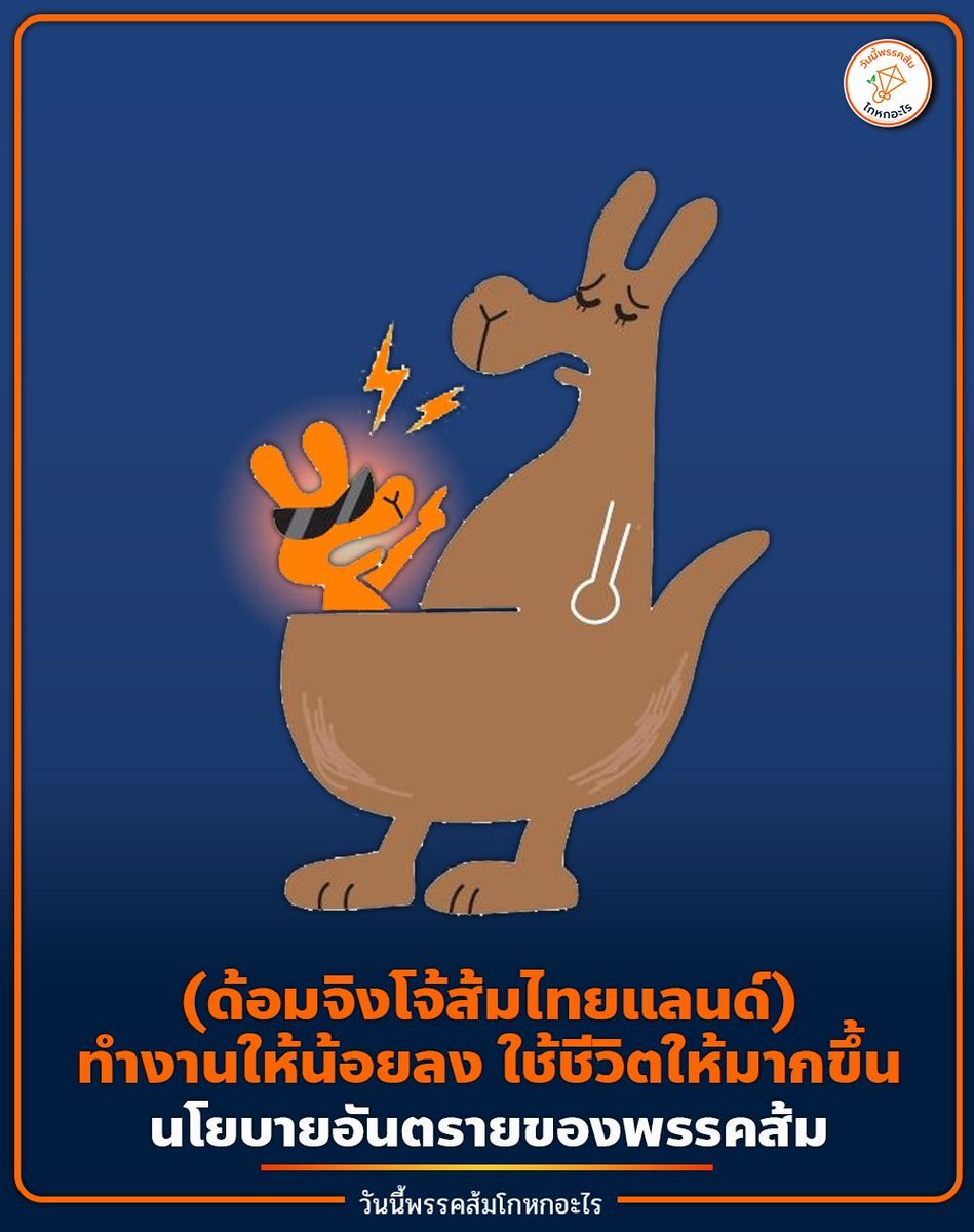 mfplie's tweet photo. #ทุกคนคะ จากนโยบายพรรคส้ม "ทำงานให้น้อยลง ใช้ชีวิตให้มากขึ้น" สู่วิกฤตคนรุ่นใหม่ที่ไม่สามารถพึ่งพาตัวเองได้ ยังต้องพึ่งพาพ่อแม่ (ด้อมจิงโจ้ส้ม)

"วิกฤตด้อมจิงโจ้" เกิดขึ้นกับคนรุ่นใหม่ในประเทศที่พรรคการเมือง ชูสิทธิ เสรีภาพ มากกว่าหน้าที่ความรับผิดชอบ ที่กำลังเป็นปัญหาหนักได้แก่ เกาหลีใต้ และ ไทย

ในไทย ด้อมจิงโจ้ส้ม เติบโตมากในช่วง 6 ปีที่ผ่านมา ในช่วงที่พรรคส้ม ชูนโยบาย " สิทธิเสรีภาพของฉัน Work Life balance ทำงานให้น้อยลง ใช้เงินให้มากขึ้น "
ส่งผลให้ชาวไทยอายุ 25 - 34 ปี ยังไม่มีงานทำเป็นหลักเป็น
แหล่ง ยังเป็นภาระใช้เงินและอาศัยอยู่กับพ่อแม่

#ด้อมจิงโจ้ส้ม ส่วนใหญ่จะแสดงออกดังนี้
✅เลือกงานและเปลี่ยนงานบ่อย
✅ไม่อดทนและปรับตัวกับวัฒนธรรมองค์กร
✅มองตัวเองเป็นศูนย์กลาง คนอื่นผิดหมด
✅มีปัญหาและทะเลาะกับพ่อแม่บ่อยขึ้น
✅ชอบพรรคการเมืองที่ขายฝัน ขายสิทธิ เสรีภาพ

แม้บางครอบครัว พ่อแม่ยังเลี้ยงได้ แต่ด้อมจิงโจ้ส้มจะเปราะบางมากขึ้น มีความเสี่ยงต่อปัญหาสุขภาพและคุณภาพชีวิตทั้งครอบครัว

#คำแนะนำ  พ่อแม่ต้องใจแข็ง ตัดความช่วยเหลือเรื่องเงิน  เพื่อให้ด้อมส้มต้องหาวิธีทุกวิถีทางเพื่อเอาชีวิตรอดด้วยตนเอง

#ด้อมส้ม #ด้อมจิงโจ้ส้ม
#พรรคประชาชน
#วันนี้พรรคส้มโกหกอะไร
