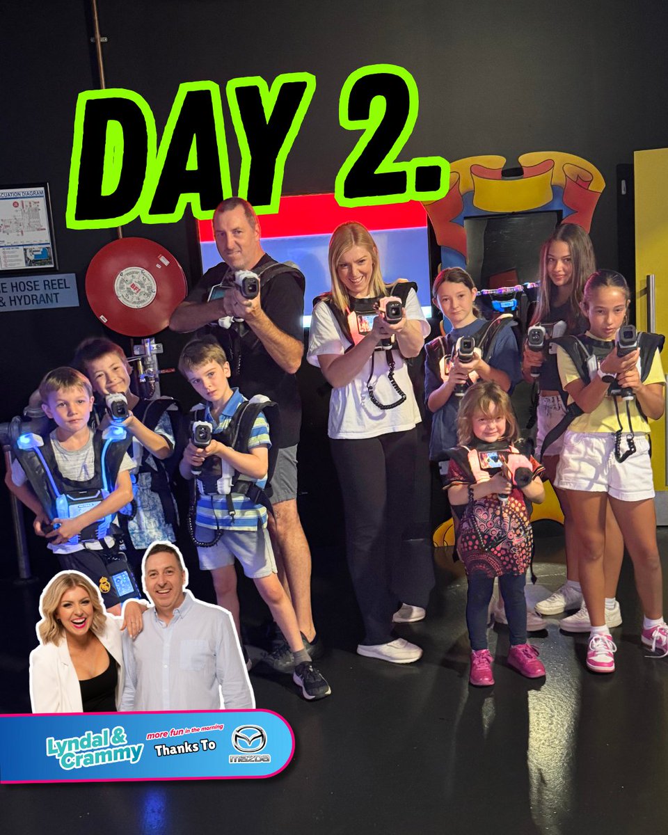 965Wave's tweet image. Today’s activity was Laser Tag, and Lyndal &amp;amp; Crammy weren’t holding back when it came to bringing the fun in their action-packed Baby-Sitters Club!

Tune in at 8:30am each day this week to WIN!! 
 wavefm.com.au/win/lyndal-cra…
*
#wavefm #lyndalandcrammy #babysitterclub #lasertag