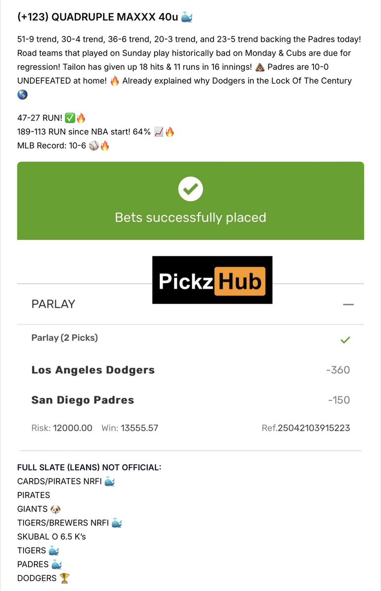 PickzHub tweet picture
