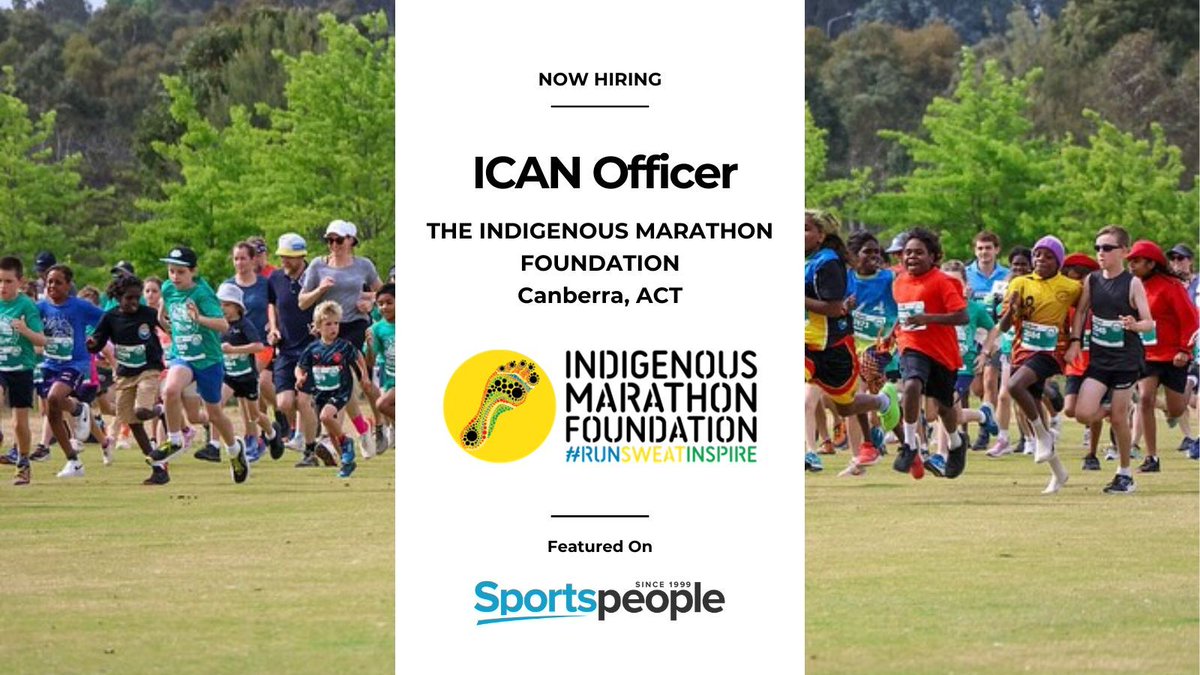 [Featured Job] ICAN Officer - The Indigenous Marathon Foundation | <a href="/IndigMaraProjct/">The Indig Mthn Found</a>. Canberra location. Full Time. Closing 28 Apr 2025. Apply@ buff.ly/mubHnm0
 #sportspeople #sportjobs