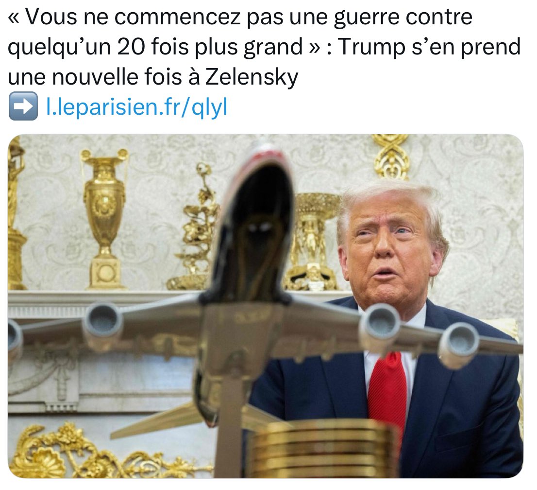 🇺🇸🇺🇸

Au delà de l’indécence des propos….
 
…..on parle bien du même Trump qui a perdu sa guerre commerciale en quelques jours ?