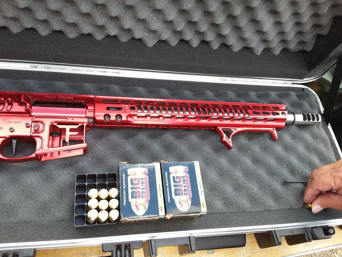 ElementsRook's tweet photo. @handleitgrips bit more than 3k with the suppressor and its the kids.  The second one is the wife's and I dare you to say it to her face. Best case is you get to see what 458 SOCOM dose to your car and ran close to 3k https://t.co/7rdQbWc9i2