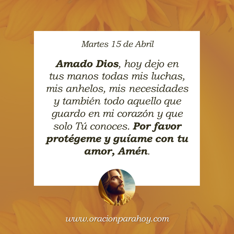 OracionParaHoy's tweet photo. Oración para hoy 15 de abril: https://t.co/m5YATPeuTR