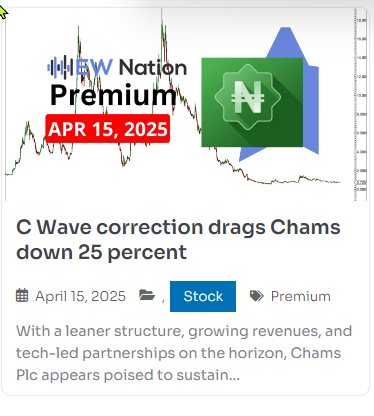 ew_nation's tweet image. Today we reviewed #ChamsPLC and prospect for an Elliotwave reversal.#nigeriansinamerica🇳🇬📷#Nigeriadiaspora #Lagos #Nigeria #nigeriansinuk
ewnation.com/c-wave-correct…