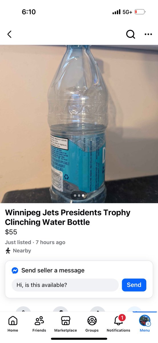 m_swerdy's tweet photo. @odognine2 
@HayesTSN @OverDrive1050 

Saw this today
Facebook marketplace is the closest thing to the Wild West. This is almost Strudwick level embarrassing https://t.co/wFUt0KOINH