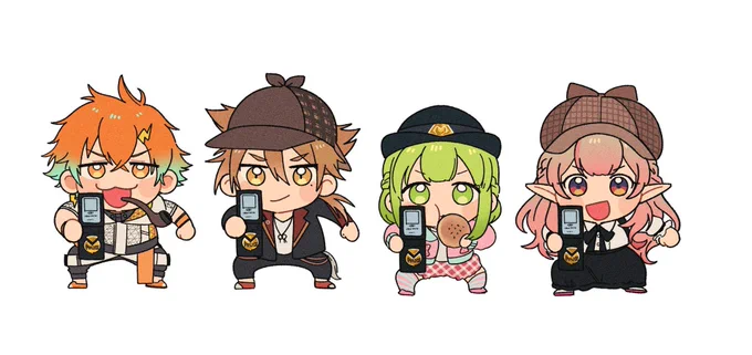 #ウサミアァァァァトゥ #絵ガク #森中びじゅつかん #えるの絵だよ #あかるい刑事 けいさつてちょう「「けいさつだーーー!!!!」」 
