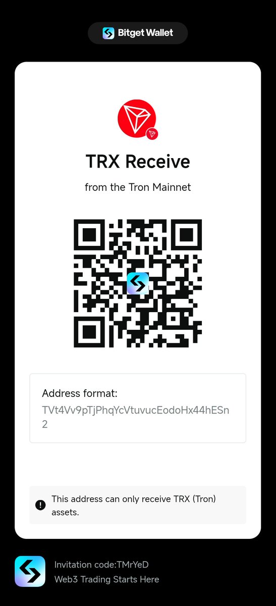 Bitcoin_bg's tweet image. My wallet address to receive TRX on Tron:TVt4Vv9pTjPhqYcVtuvucEodoHx44hESn2
Pay me via Bitget Wallet:
web3.bitget.cloud/en/wallet-down…