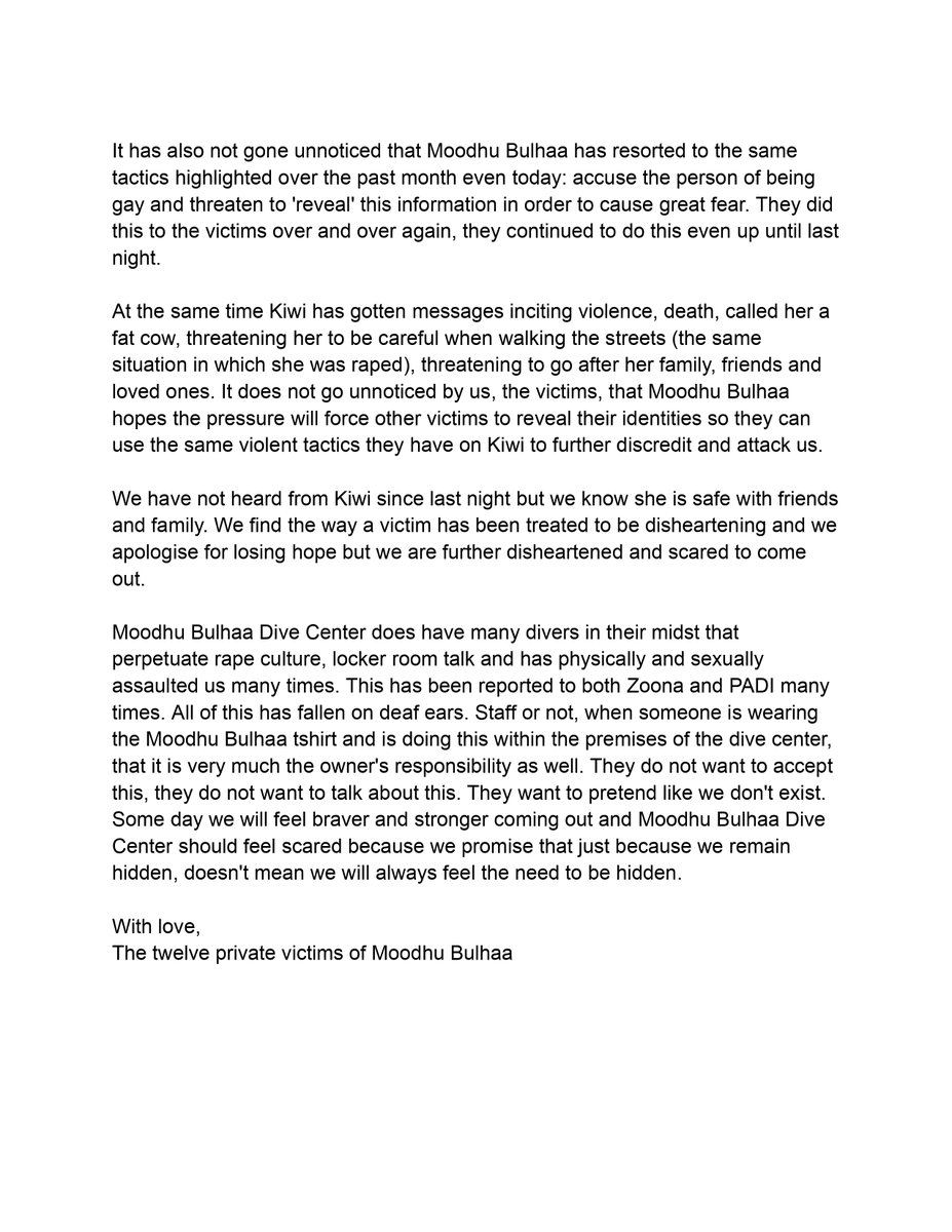 boxfishfiles's tweet image. Joint Private Victim Statement, not including Hoodpinked/ Kiwi or @aisha871482732