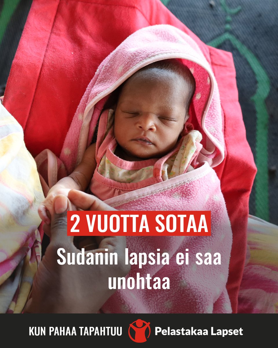 ❗Sota Sudanissa on kestänyt jo 2 vuotta.
 
Nyt maassa on maailman vakavin lasten pakolaiskriisi, sillä yli 6,5 miljoonaa lasta on joutunut jättämään kotinsa.
 
Lue tiedote:
pelastakaalapset.fi/ajankohtaista/…