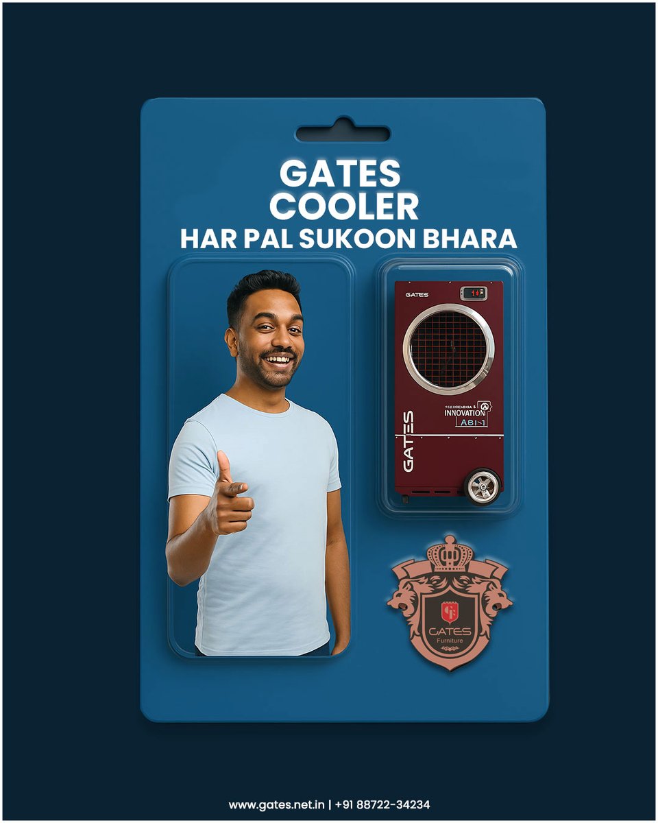 ExpertsGates's tweet photo. Gates Cooler: Har corner mein thandak, har moment mein comfort!
.
.
.
#cooling #gatescooler #staycool #chill #relax  #environment #innovation #comfort #qualitycooler #gatescooler #freshair #gates #gatesmetalexperts
https://t.co/NIFCXnn51G https://t.co/jVK90qZsi3