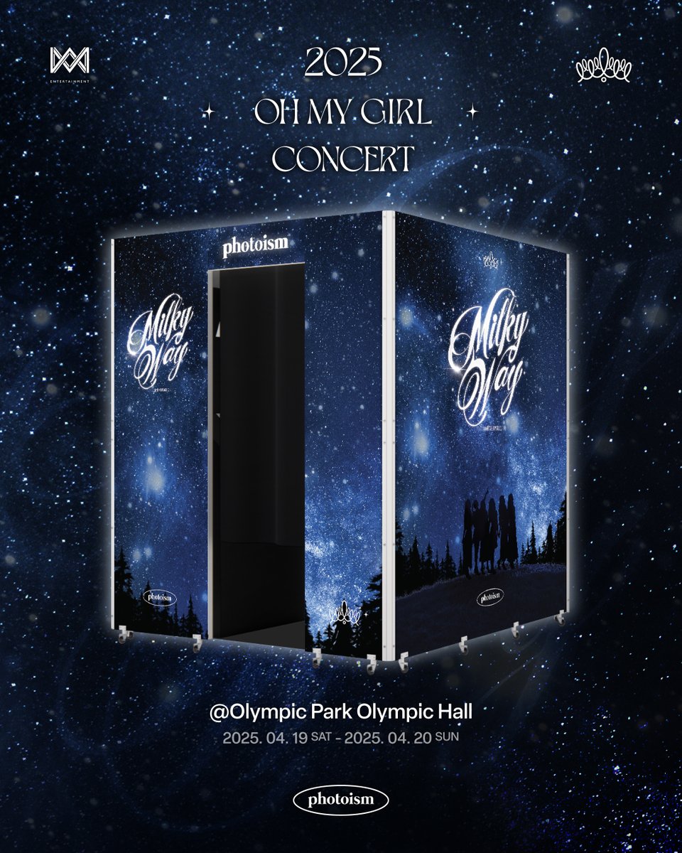 photoism_kr's tweet photo. PHOTOISM with OH MY GIRL

2025 OH MY GIRL CONCERT [Milky Way]에
포토이즘이 함께합니다

▪  위치 | 올림픽공원 올림픽홀
▪  운영기간 | 4/19 (토) 11:30AM - 5PM
                         4/20 (일) 11AM - 4PM

* 카드 결제만 가능합니다.

ONLY IN PHOTOISM https://t.co/8R4bkJX4il
