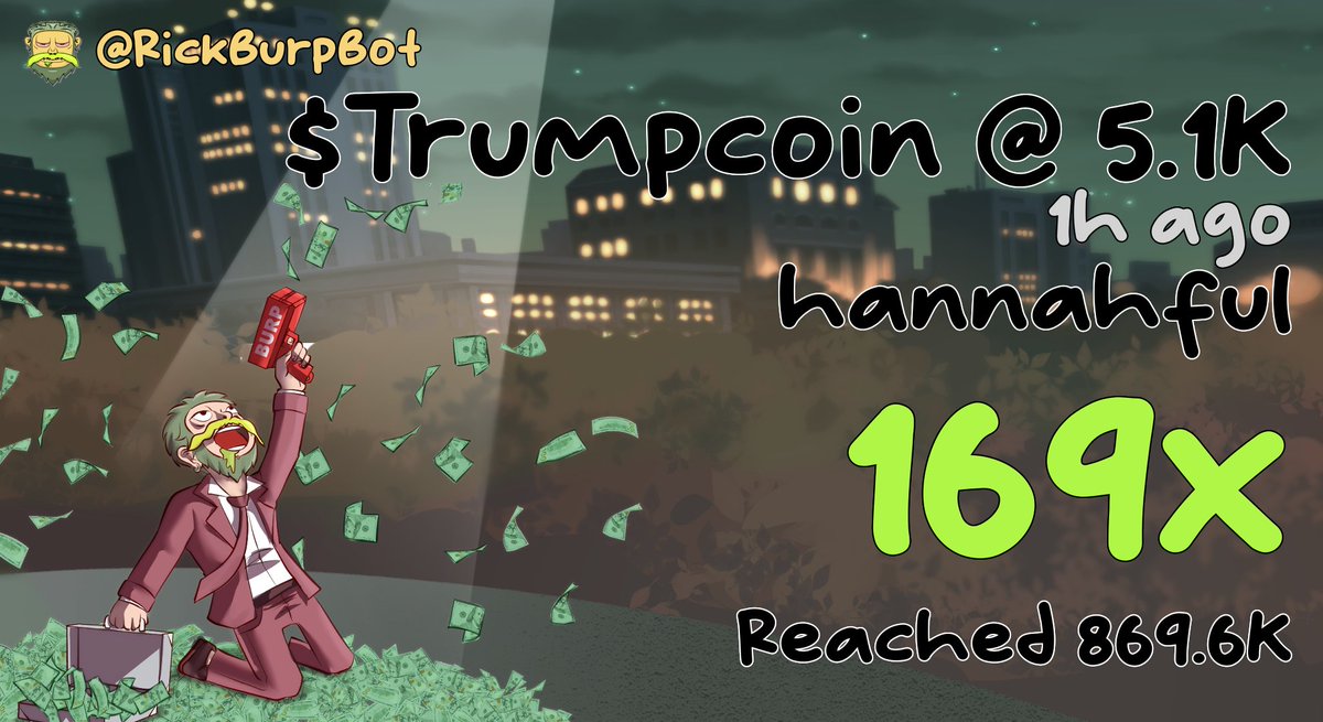 I saw an X account make a post from 2016 saying TrumpCoin is a Shitcoin

Then found this coin at 5k and shared it with <a href="/SwarmsFNF/">Swarms</a> 

hehe dont fade my calls..